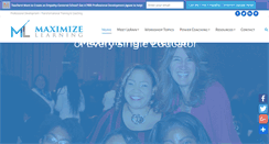 Desktop Screenshot of maximizelearninginc.com